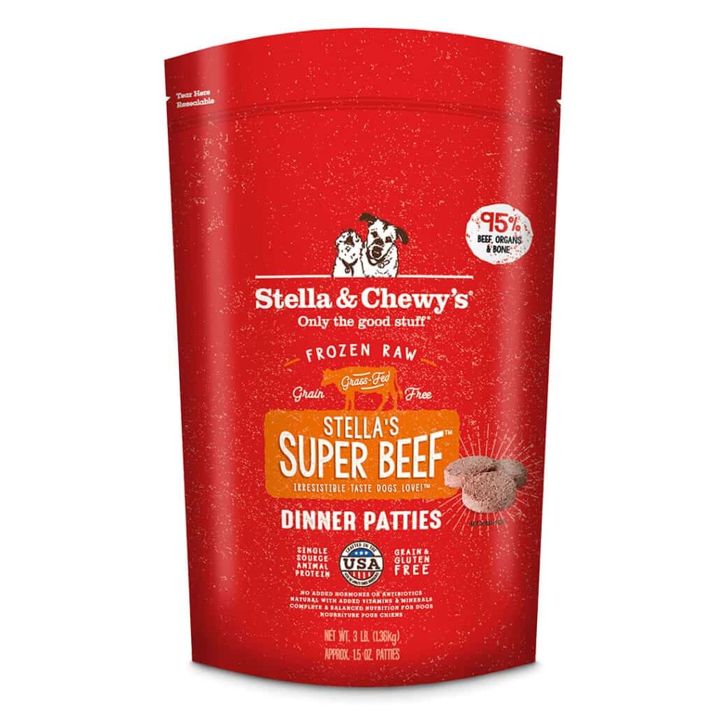 Stella & Chewy's Raw Frozen Stella's Super Beef Dinner Patties Dog Food - Mutts & Co.