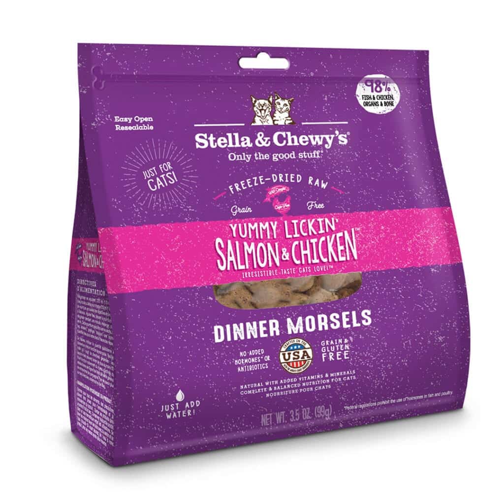 Stella & Chewy's Yummy Lickin' Salmon & Chicken Dinner Freeze-Dried Cat Food - Mutts & Co.